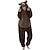 preiswerte Kigurumi Pyjamas-Erwachsene Kigurumi-Pyjamas Nachtwäsche Bär Tier Pyjamas-Einteiler Lustiges Kostüm Flanell Cosplay Für Herren und Damen Weihnachten Tiernachtwäsche Karikatur
