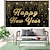 cheap Words &amp; Quotes Prints-2024 Happy New Year Wall Art Canvas Happy New Year Decoration Prints and Posters Pictures Decorative Fabric Painting For Home Decoration No Frame