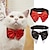 levne Oblečky pro psy-pes kočka motýlek červený a černý gentlemanský styl party dovolená pet doplňky