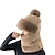 abordables chapeaux maison-Chapeau écharpe coupe-vent de cyclisme pour femmes, chapeau coupe-vent d&#039;hiver, casquette de cyclisme épaisse et chaude, cache-cou thermique