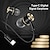 cheap Wired Earbuds-Premium Type C In-Ear Earphones - HiFi Stereo Sound &amp; Smart Cable Control for Samsung &amp; Android Devices