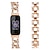 ieftine Curele de ceas Fitbit-Bandă de ceas inteligent Compatibil cu Fitbit Inspire 3 Oțel inoxidabil Ceas inteligent Curea Dame Strălucire Cristal Bratara de bijuterii Înlocuire Brăţară