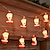 preiswerte LED Lichterketten-Weihnachtsmann-Lichterkette, 1,5 m, 10 LEDs, 3 m, 20 LEDs, batteriebetrieben, Weihnachtsfeier, Zuhause, Fenster, Balkon, Terrasse, wasserdichte Dekoration