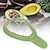 abordables Utensilios para frutas y verduras-Cortador de aguacate de plástico, separador de pulpa de aguacate, herramientas de corte, pelador de pulpa de fruta