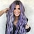 Недорогие Парик из искусственных волос без шапочки-основы-длинный прямой синтетический парик - зеленые волнистые фиолетовые вьющиеся волосы, парик с винно-красными и розово-фиолетовыми вьющимися волосами - стильная и универсальная прическа для женщин