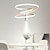 ieftine Design Cercuri-pandantiv cu led 46 cm design cerc aluminiu stil minimalist finisaje pictate stil nordic lumini bucatarie sufragerie 110-240v