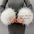 cheap Heating &amp; Cooling-2pcs Cuff Wrist Cover Warm Sleeves Winter Faux Fur Arm Warmers Short Furry Wrist Band Ring Cuff For Women