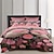 billige eksklusivt design-rosa pinnsvin skog mønster dynetrekk sett dynesett bomull sengetøy sett dynetrekk festival sengetøy gaver juledekorasjon til hjemmet quilt kunst konge dronning dynetrekk