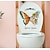 baratos Adesivos de Parede Decorativos-adesivo de borboleta adesivo de quarto quente adesivo de janela fundo decoração de parede adesivo de banheiro adesivo de azulejo adesivo de decoração de natal