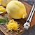 preiswerte Obst- und Gemüsezubehör-1 Stück Zitronenschale Reibe Edelstahl Schäler Küchenutensilien Küchenzubehör Küchenhelfer