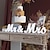 cheap Statues-Wedding Centerpieces Decorations 1 Set Wooden White Mr Mrs Letter Ornament for Wedding Party Welcome Sign Decor