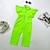 cheap Bottoms-Kids Girls&#039; Overall &amp; Jumpsuit Solid Color Active Outdoor 3-7 Years Fall fluorescent green Orange