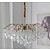 billiga Sputnik-design-led ljuskronor modern lyx, 42/50/60/80cm 6/6/12/14-ljus guldkristall för heminredning kök sovrum järn konst trädgren lampa kreativ lampa ljus varmvit 110-240v