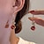 cheap Earrings-Women&#039;s Opal Drop Earrings Fine Jewelry Classic Petal Personalized Stylish Opal Earrings Jewelry White / Red For Gift Festival 1 Pair