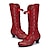 Χαμηλού Κόστους Γυναικείες Μπότες-Γυναικεία Μπότες Μπότες με κουμπί Bullock Παπούτσια Μεγάλα Μεγέθη ΕΞΩΤΕΡΙΚΟΥ ΧΩΡΟΥ Καθημερινά Συμπαγές Χρώμα Μπότες Mid Calf Χειμώνας Γατίσιο Τακούνι Στρογγυλή Μύτη Κομψό Βίντατζ Μοντέρνα Φο Δέρμα
