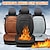 baratos Capas para bancos de automóveis-Almofadas de assento aquecidas para carro 12v, aquecedor de assento de inverno, capa de assento único e duplo, acessórios de cobertura de assento aquecido elétrico para inverno