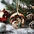 billige Julepynt-julepynt bil hængende ornament, akryl 2d fladtrykt nøglering, valgfri akryl ornament og bil bakspejl tilbehør mindegavepakke
