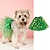 billiga Hundkläder-squibbon pomeranian teddy irländsk husdjursfest dressing mesh kjol fyra blad gräs prickig kjol