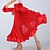 cheap Practice Wear-Ballroom Dance Skirts Lace Pure Color Ruffle Women's Performance Training High Polyester