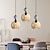 voordelige Eilandlichten-Glazen hanglamp in Scandinavische stijl, creatieve hanglamp van gekleurd glas, lampenkap voor verzonken plafond, e27 schroef enkele hanglamp, café-decoratie verlichtingsarmaturen 110-240v