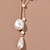 cheap Earrings-Women&#039;s White Fine Jewelry Tassel Fringe Flower Shape Cute Stylish Earrings Jewelry White For Wedding Party 1 Pair