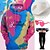 preiswerte Cosplay-Anime-Kapuzenpullover und T-Shirts für den Alltag-Set mit Puppenfilm-Rosa-Kapuzenpullover Y2K, herzförmige Sonnenbrille, breite Krempe, Western-Strasshut, kniehoher Strumpf, 4-teiliges Outfit, pinkfarbener Retro-Vintage-Grafik-Kapuzenpullover für