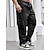 cheap Cargo Pants-Men&#039;s Cargo Pants Cargo Trousers Drawstring Elastic Waist Multi Pocket Plain Comfort Wearable Casual Daily Holiday Sports Big and Tall Black Khaki