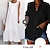 abordables aux femmes-robe blanche Robe casual Femme Robe longue maxi Mélange de Lin &amp; Coton basique Classique Extérieur du quotidien Vacances Col Ras du Cou A Volants Sans Manches Eté Printemps 2023 Standard Noir Blanche