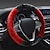 cheap Steering Wheel Covers-Winter Short Plush Steering Wheel Cover Winter Warm Car Interior Set Creative Stitching Multi-Color Pattern