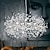 abordables Lustres-Lustre en cristal de feux d&#039;artifice moderne, lustre en pissenlit Spoutnik, éclairage suspendu chromé 60/80 pour restaurant, escaliers, cuisine, salle à manger, chambre à coucher, salon