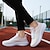 cheap Women&#039;s Sneakers-Men&#039;s Women&#039;s Sneakers Plus Size Outdoor Daily Color Block Summer Flat Heel Round Toe Fashion Sporty Casual Walking Tissage Volant Lace-up Black Pink Purple