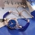 levne Quartz hodinky-6ks/set dámský náramek hodinky elegantní kamínkové quartz hodinky vintage analogové náramkové hodinky &amp; sada šperků dárek pro maminku