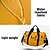 abordables Cabas et fourre-tout-Femme Sac à main Sac bandoulière Sac d&#039;épaule Sac de Gym Sac de marin Tissu Oxford Extérieur du quotidien Vacances Fermeture Grande Capacité Etanche Durable Couleur unie Bloc de couleur Noir Jaune