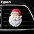 abordables Colgantes y ornamentos para coche-Ambientador con clip para coche, decoración de ventilación de aire con clip para perfume, árbol de Navidad, Papá Noel, 2 uds.