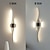 abordables Appliques murales LED-Applique murale led en silicone, 3000-6000k, variable, applicable à la chambre à coucher, au salon, au couloir, à la salle de bains, ac 110v, ac 220v