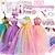 baratos Bonecas &amp; Animais de Pelúcia-Conjunto de Design de Roupas Infantis para Meninas de 6-12 Anos Iluminação DIY Produção Artesanal Criativa de Roupas Infantis Brinquedos Presente de Natal