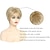 abordables perruque plus âgée-Perruques courtes blondes coupe lutin pour femmes blanches perruques synthétiques blondes perruques de cheveux courts en couches naturelles pour une utilisation quotidienne pour les fêtes et