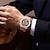 voordelige Quartz-horloges-Heren Quartz horloges Voor buiten Sportief Modieus Vrijetijdshorloge Lichtgevend Kalender Chronograaf WATERDICHT Teräs Horloge