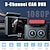 voordelige Auto DVR&#039;s-3 lens auto dash cam dvr 3 kanaals videorecorder 4.0 inch dashcam met achteruitrijcamera black box g-sensor 24 uur parkeermonitor