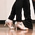 olcso Latin cipők-Női Latin cipő Otthoni Diákbál Szandál Tűsarok Köröm Papucs Felnőttek Ezüst Fekete Arany
