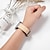 abordables Bracelets Apple Watch-Bracelet en cuir véritable pour montre intelligente ultra/ultra2 49mm 9 8 7 45mm 41mm 44mm 40mm 42mm 38mm hommes femmes boucle papillon en métal bracelet de montre bracelet ceinture pour montre série