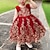 cheap Dresses-Toddler Girls&#039; Party Dress Graphic Long Sleeve Outdoor Sequins Active Cotton Midi Party Dress Spring Fall Winter 3-7 Years Rose Red-comes with own skirt support Light Green Pink
