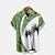 billige Hawaii-skjorter med jakkeslag for menn-Blad Hawaiisk Fritid Herre Skjorte utendørs Gate Fritid / hverdag Høst Aftæpning Kortermet Rød Blå Brun S M L Skjorte
