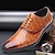 cheap Men&#039;s Oxfords-Men&#039;s Oxfords Derby Shoes Retro Formal Shoes Walking Casual Christmas Xmas Daily Leather Comfortable Booties / Ankle Boots Loafer Red Brown Spring Fall