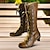 Χαμηλού Κόστους Γυναικείες Μπότες-Γυναικεία Μπότες Μπότες με κουμπί Bullock Παπούτσια Μεγάλα Μεγέθη ΕΞΩΤΕΡΙΚΟΥ ΧΩΡΟΥ Καθημερινά Συμπαγές Χρώμα Μπότες Mid Calf Χειμώνας Γατίσιο Τακούνι Στρογγυλή Μύτη Κομψό Βίντατζ Μοντέρνα Φο Δέρμα