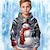 cheap Boy&#039;s 3D Hoodies&amp;Sweatshirts-Boys 3D Snowman Hoodie Pullover Long Sleeve 3D Print Fall Winter Fashion Streetwear Cool Polyester Kids 3-12 Years Outdoor Casual Daily Regular Fit