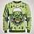 cheap Men&#039;s 3D Sweatshirts-Graphic Merry  Men&#039;s Fashion 3D Print Pullover Sweatshirt  Holiday Vacation Sweatshirts Green Long Sleeve Crew Neck Print Spring &amp;  Fall Designer Hoodie Sweatshirt