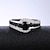 זול טבעות-גברים טבעת הטבעת חתונה גיאומטרי שחור נחושת מותאם אישית מסוגנן אומנותי 1 pc