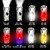 abordables lampes de poche tactiques-Mini lampe de poche multifonction à batterie intégrée, 1 pièce, porte-clés, pour l&#039;extérieur, la maison, nuit, lumière rouge et bleue, charge flash, lanterne à lumière forte