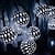 preiswerte LED Lichterketten-Solar-Weihnachts-Eisenkugel-Feen-Lichterkette, 30/50/100 LEDs, wasserdichte Gartenbeleuchtung für den Außenbereich, Neujahr, Weihnachten, Hochzeit, Party, Garten, Balkon, Baum, Hängelampen,